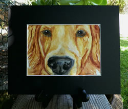 Painting of a Golden Retriever