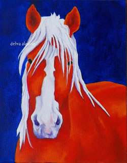 Draft Horse Original Oil Painting