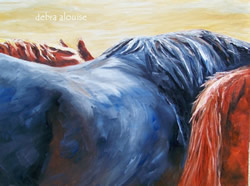 Painting of Horseback Riding Art