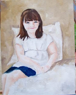 Izabella Original Oil Portrait Painting