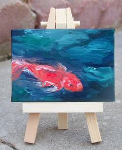 Koi Original Acrylic Painting