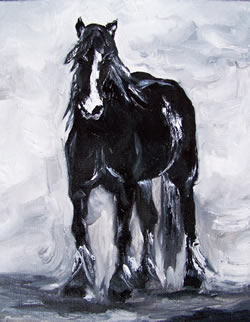 Noble Horse Original Oil Painting